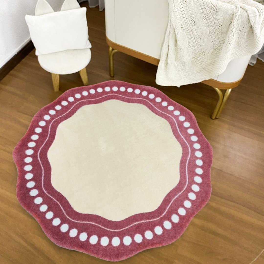 Tapete Quarto Infantil Org&acirc;nico Delicatta Mundo Mimo Rosa em tons suaves de rosa e bege