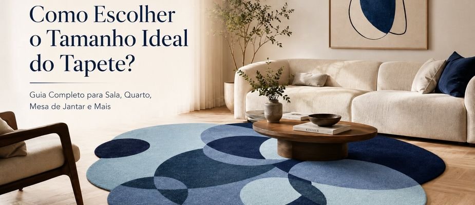 Como Escolher o Tamanho Ideal do Tapete? Guia Completo para Sala, Quarto, Mesa de Jantar e Mais