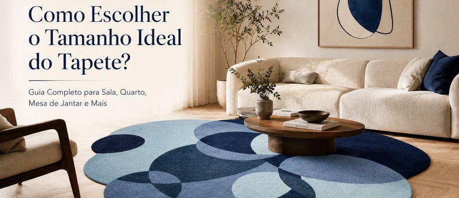 Como Escolher o Tamanho Ideal do Tapete? Guia Completo para Sala, Quarto, Mesa de Jantar e Mais Como Escolher o Tamanho Ideal do Tapete? Guia Completo para Sala, Quarto, Mesa de Jantar e Mais