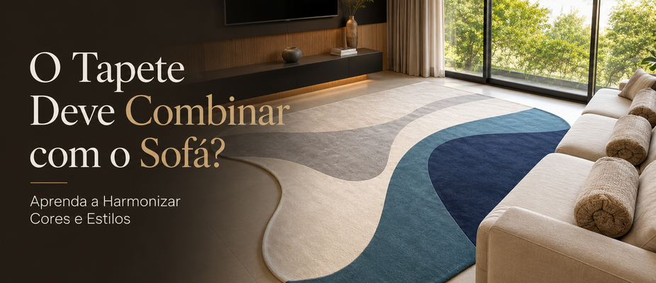 O Tapete Deve Combinar com o Sofá? Aprenda a Harmonizar Cores e Estilos